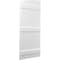 Ekena Millwork Americraft 6-Board (3 Batten) Wood Joined Board-n-Batten Shutters w/Ellipt Top, ARW401BE621X42WHH, PR ARW401BE621X42WHH - alternate 6